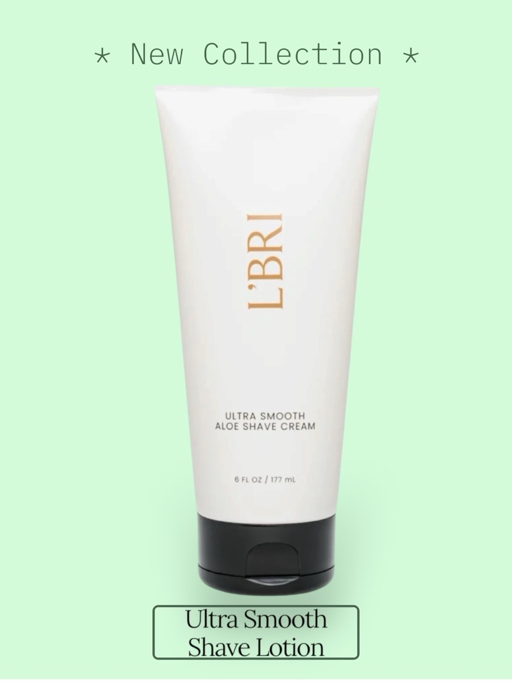 LBRI Ultra Smooth Aloe Shave Cream Sensitive Skin Soothes Softens Hair Luxery